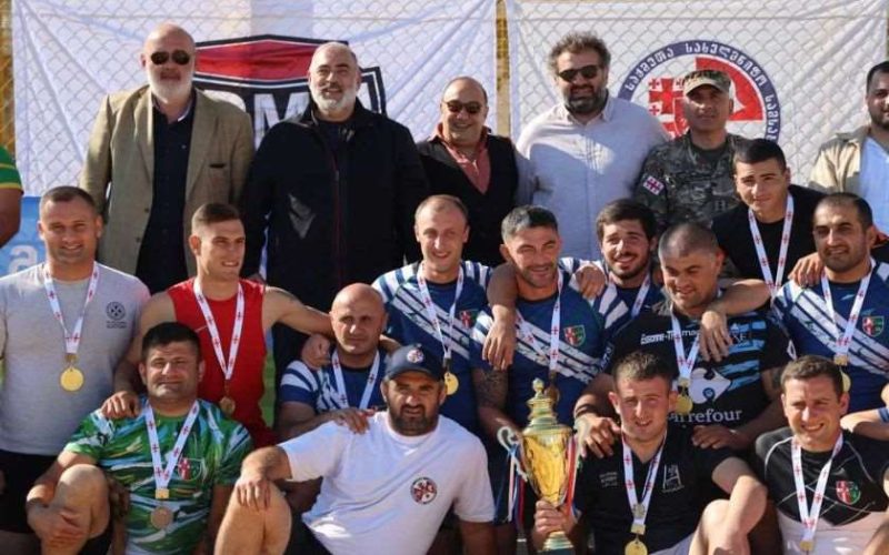 რაგბის კლუბ „არმიას“ ორგანიზებით ქვიშის რაგბში ჩემპიონატი ჩატარდა