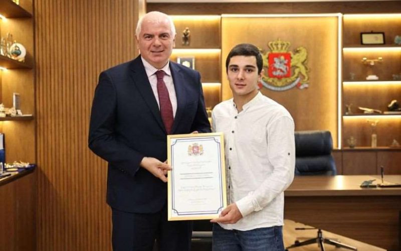 სპორტის მინისტრმა თორნიკე გიგაურს მსოფლიოს ახალგაზრდულ ჩემპიონატზე მიღწეული წარმატება მიულოცა