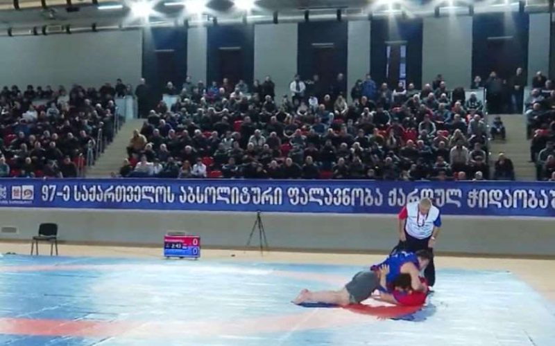 გორში ქართულ ჭიდაობაში საქართველოს აბსოლუტური ფალავნობა გაიმართა