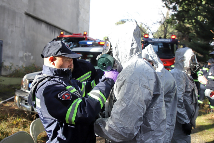 რადიოაქტიური ნარჩენების საცავის ტერიტორიაზე წარმოქმნილი ხანძრისა და რადიოლოგიური ინციდენტის პირობებში რეაგირების შესახებ…