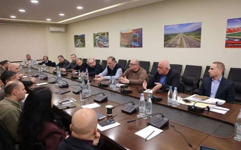 სპორტის მინისტრის პირველი მოადგილე ირაკლი მეძმარიაშვილი სტადიონებისა და მრავალფუნქციური სპორტული კომპლექსების პროექტირების…