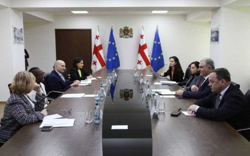 მიხეილ სარჯველაძე მსოფლიო ბანკის რეგიონულ დირექტორ როლანდ პრაისს შეხვდა