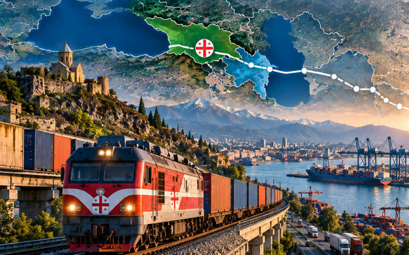 სტრატეგიულად კრიტიკული სისტემები, როგორიცაა საქართველოს რკინიგზა (დაახლოებით 1,400 კილომეტრი; 13.7 მილიონი ტონა)…