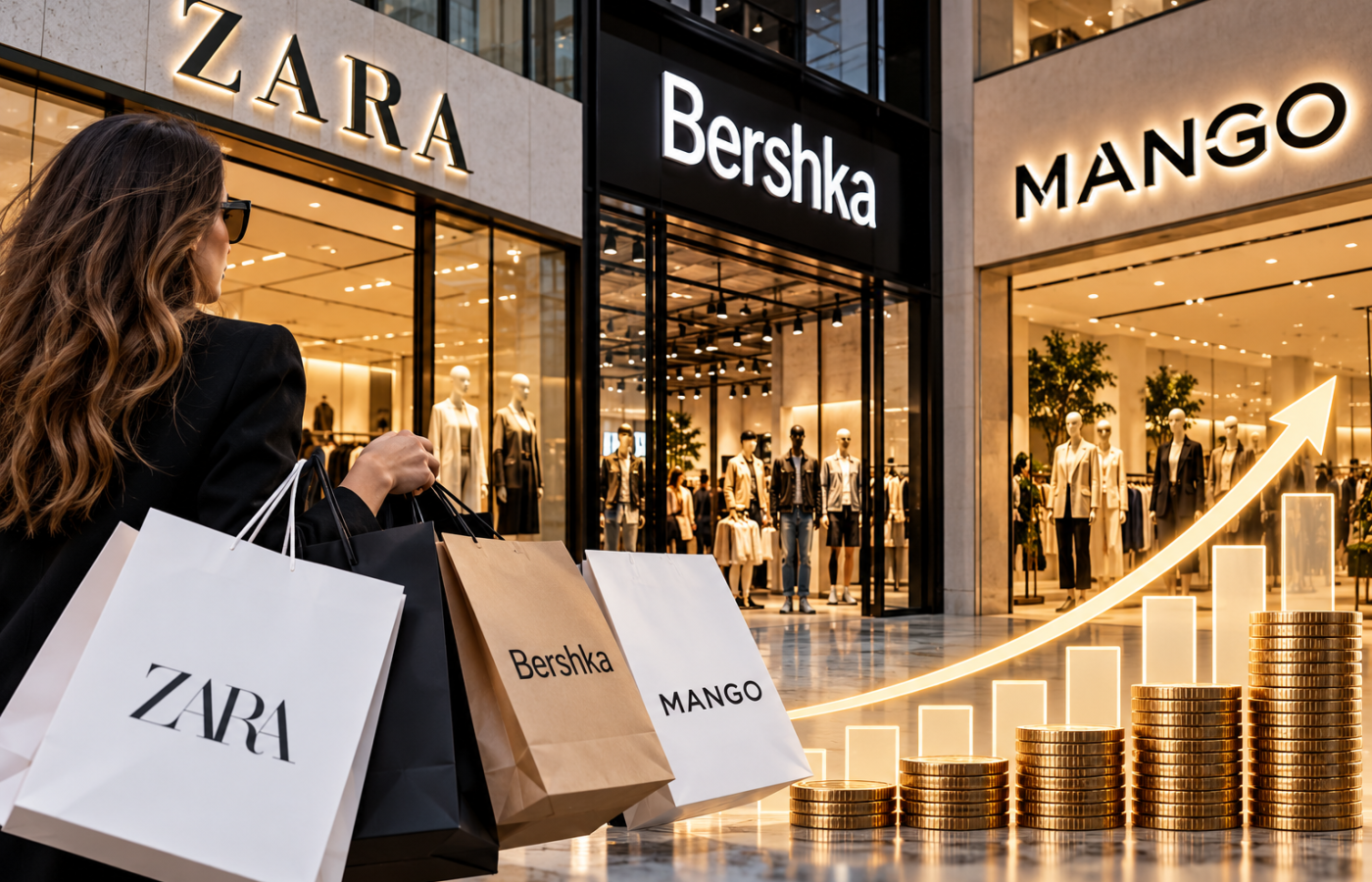 საქართველოში Zara-ს, Bershka-ს, Mango-ს და სხვა ბრენდების გაყიდვები ₾434 მილიონამდე გაიზარდა